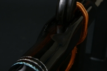 Nigerian Ebony Native American Flute, Minor, Mid F#-4, #E46H